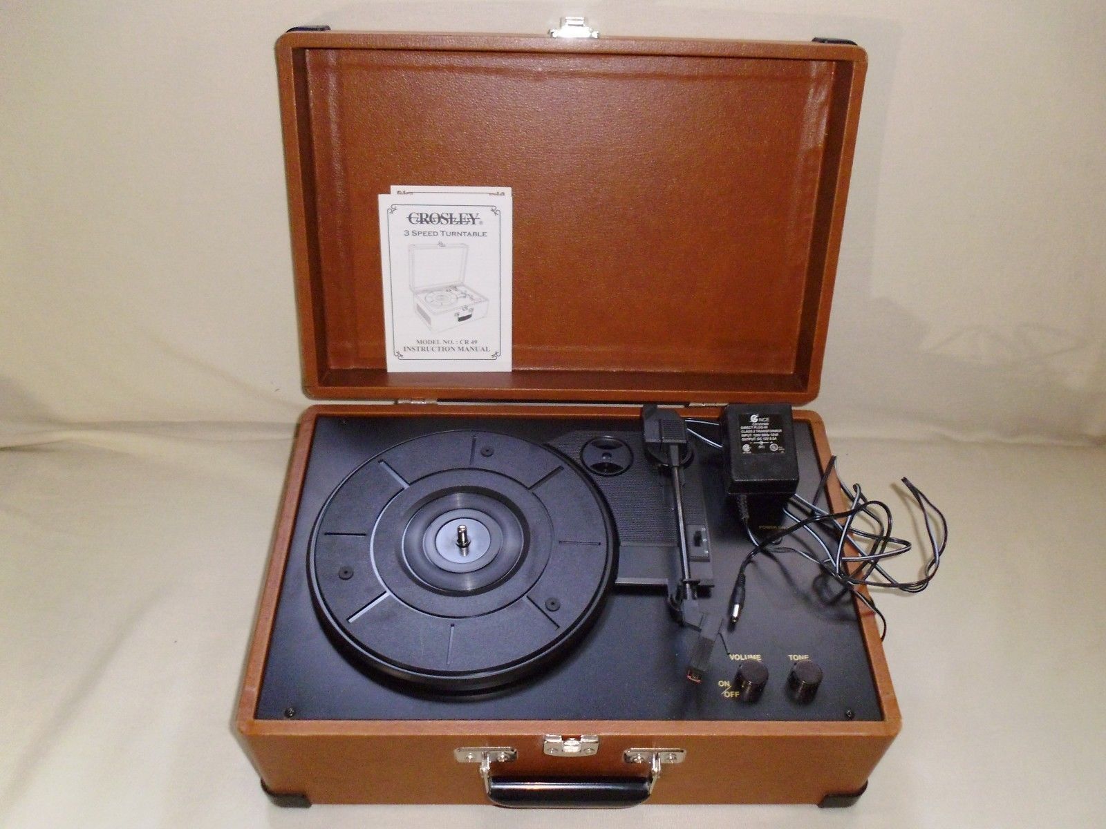 Crosley CR49 Portable Traveler Turntable Record Player, Stereo Speakers
