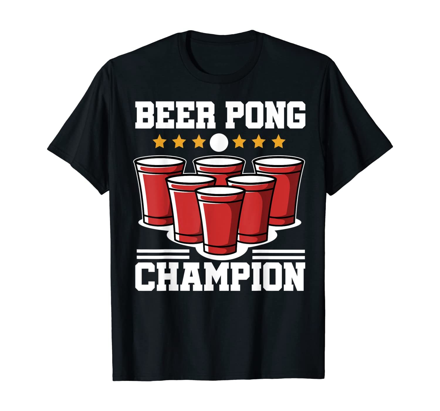 Beer Pong Champion TShirt Party Tee Alcohol Men Women Tops