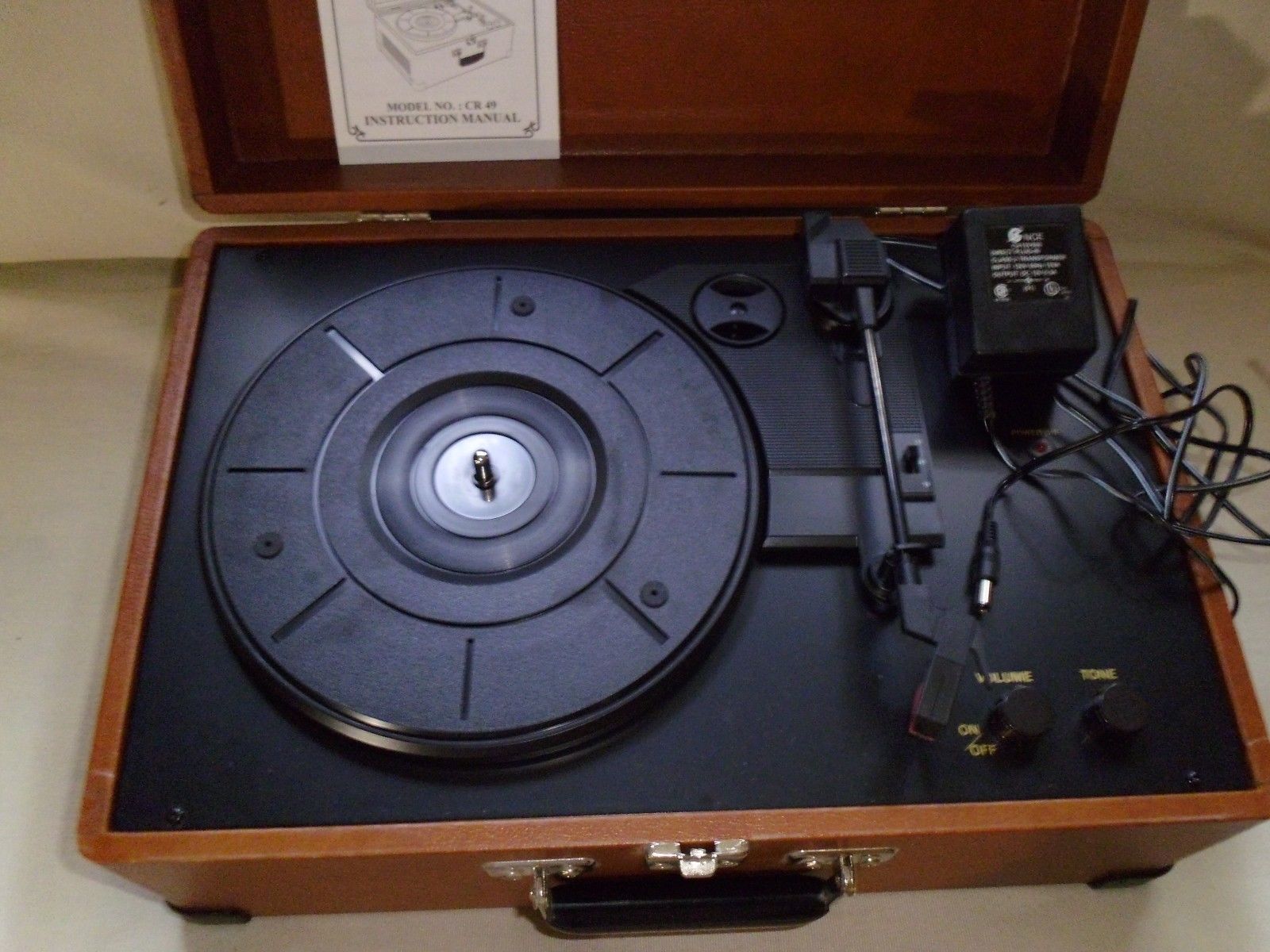 Crosley CR49 Portable Traveler Turntable Record Player, Stereo Speakers