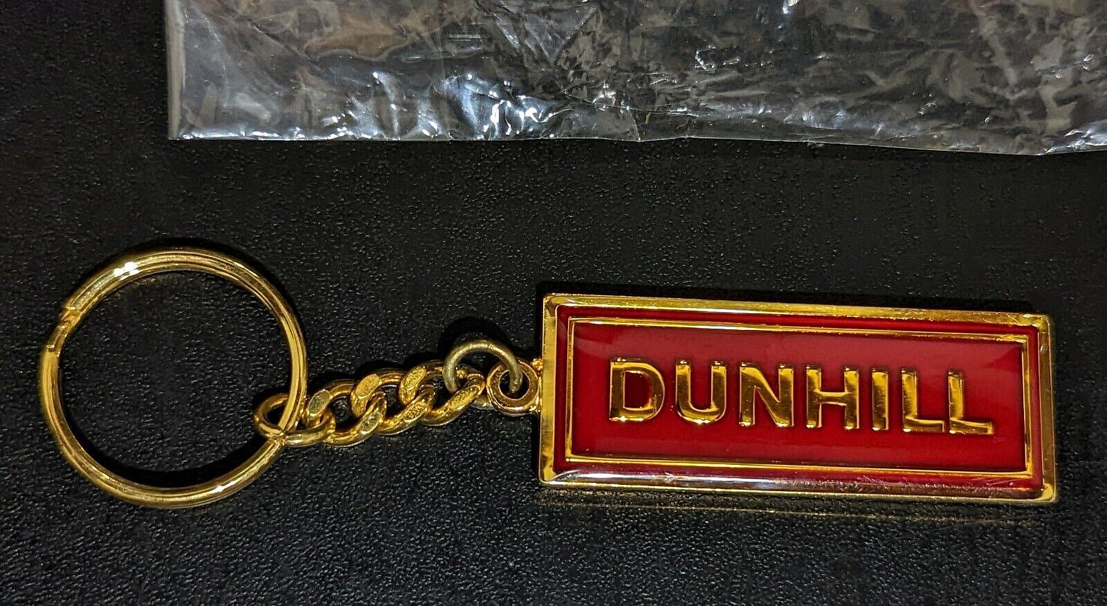 DUNHILL RED & GOLD PIPE CIGAR CIGARETTE TOBACCO KEYCHAIN FOB KEY RING CHAIN - $30.00