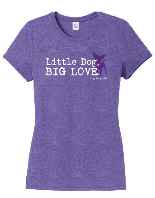 Dog Is Good T-shirt, s/s, Little Dog Big Love, purple