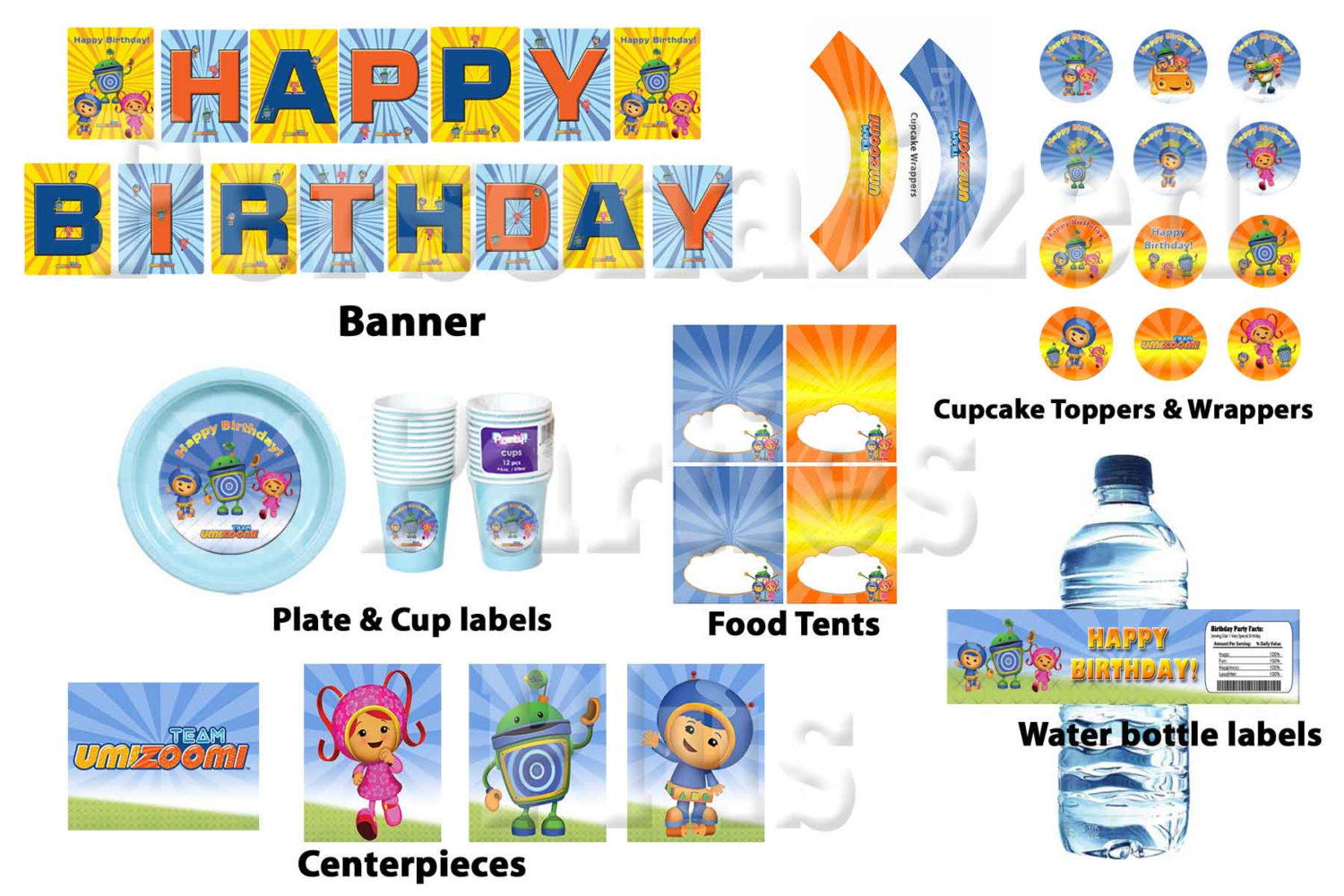 Team Umizoomi Instant Downloadable Birthday And 50 Similar Items