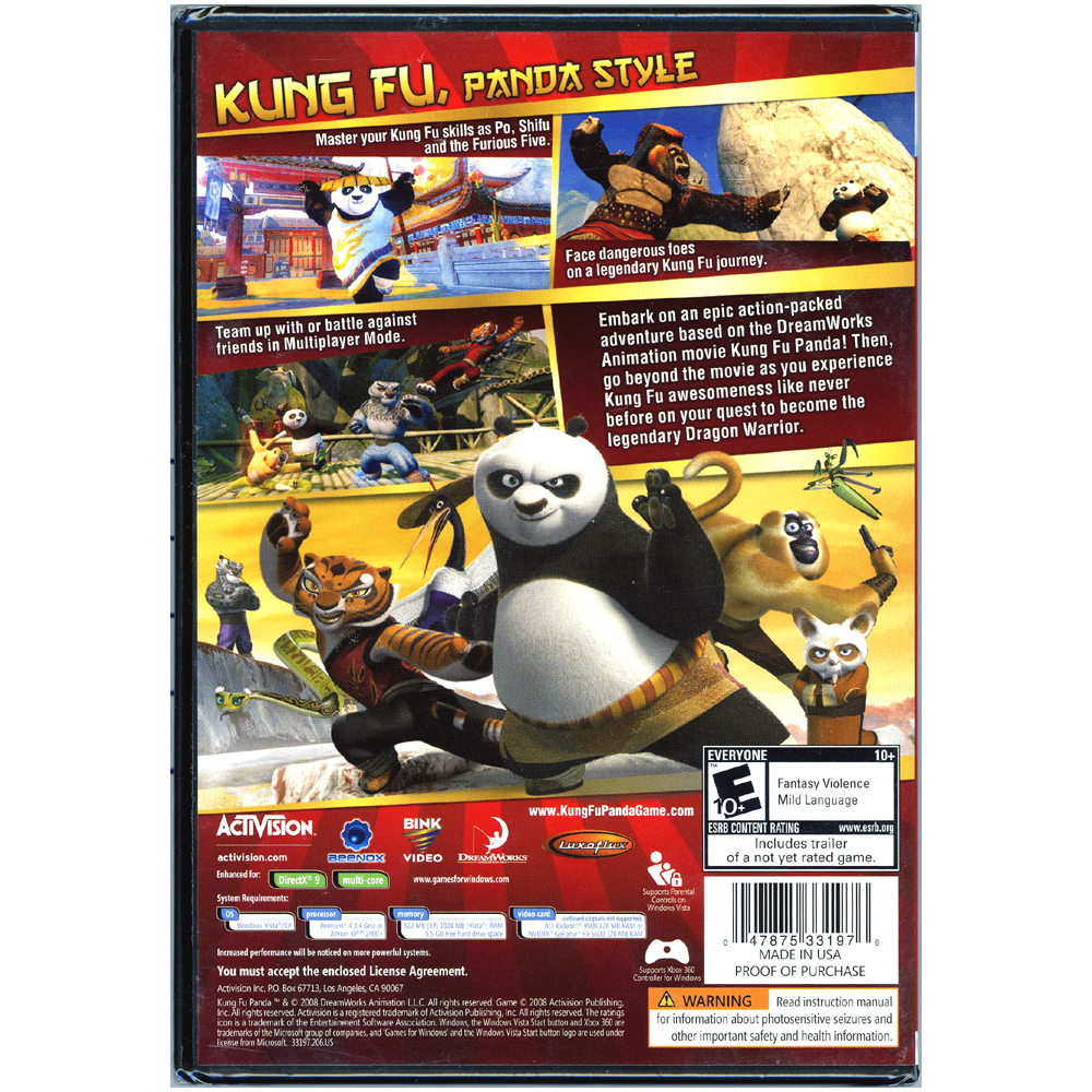 Kung Fu Panda [PC Game] - Video Games