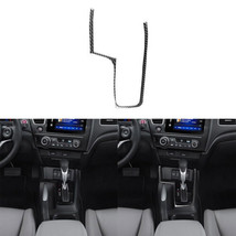 Real Carbon Fiber Console Gear Shift Panel Frame Decal For Honda Civic 9... - $32.67