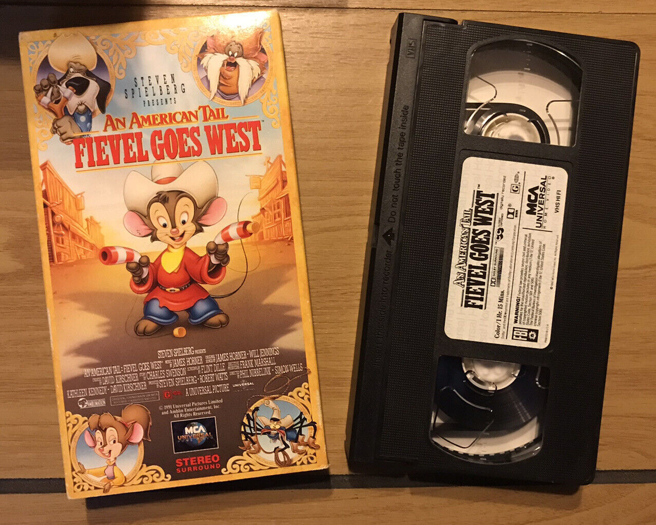 An American Tail Fievel Goes West Vhs 1992 An American Tail "Fievel Goes West" (VHS, 1992) Steven Spielberg - VHS