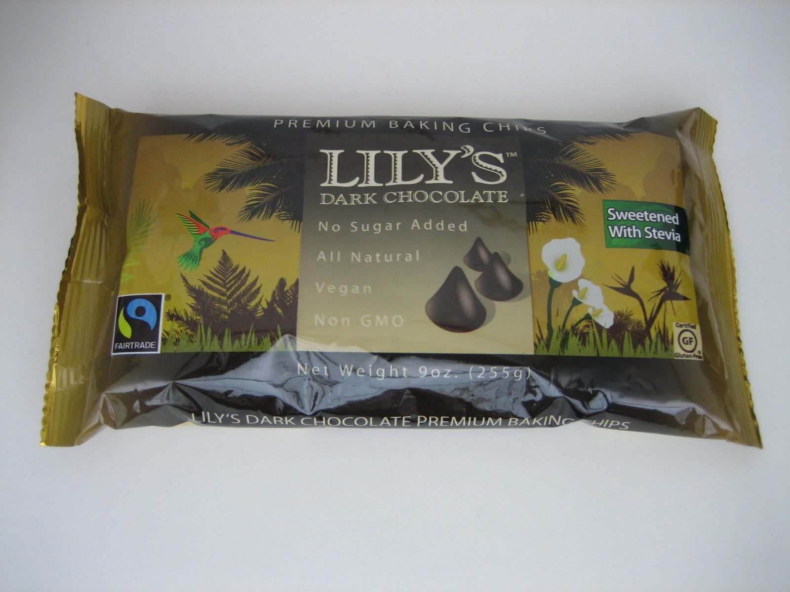 LILYS DARK CHOCOLATE CHIPS Stevia Vegan Non GMO - Cooking Chocolate & Cocoa