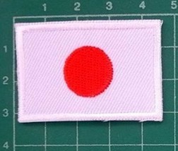 Flag of Japan Patch National Country Red Sun Emblem 1.2" x 1.8" Embroidered I... - $15.85