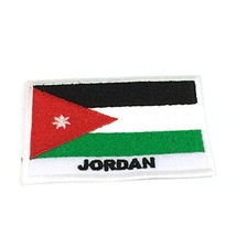 Jordan Flag Patch Emblem Logo 2" x 2.8" Sew On Embroidered National Middle Ea... - $15.99