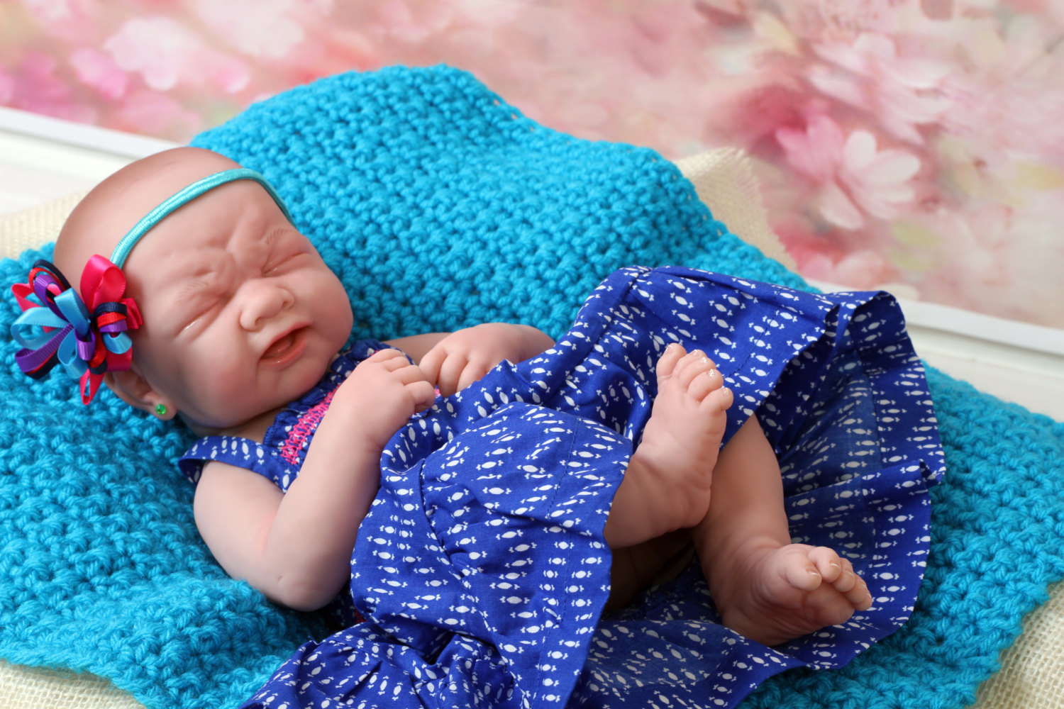 Crying Baby Girl Lifelike Reborn Preemie Anatomically Correct Washable