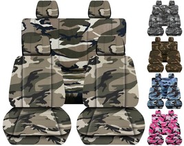 2nd row Bucket seats &3rd row solid bench seat covers fits 2002 Chevy Suburban  - $159.99