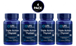 Life Extension Triple Action Thyroid Supplement -60 caps x 4 Bottles Get... - $83.06