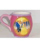 Disney Princess Belle Beauty Beast Coffee Mug Pink Purple Cup - $24.70
