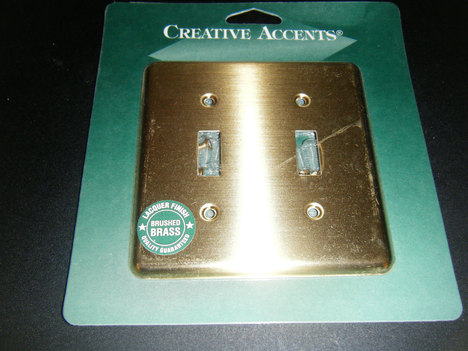 Creative Accents Brushed Chrome Steel 2 Rocker Switch GFCI Decorative Wallplate