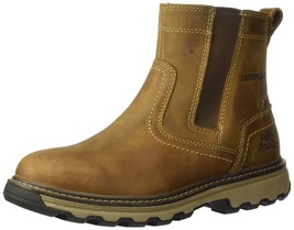 Cat Footwear Men&#39;s Pelton Steel Toe Leather Slip On Work Boots Size 13 - $94.04