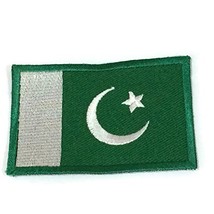 The National Flag of Pakistan Patch Crescent Moon Star Emblem Logo 2" x 2.8" ... - $15.99