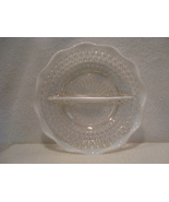 Clear to opalescent ruffled edge glass candy dish. - $15.00