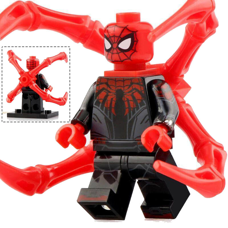1pcs Marvel Comics Far From Home Superior Spiderman Minifigure Block Toys Gift