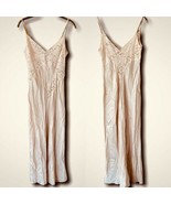 Vintage Heavenly Silk Nightgown Peach Pink Lace Lingerie Slip Claire’s R... - $197.99