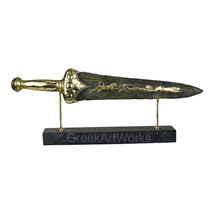Mycenaean Dagger Sword Ancient Greek Real Bronze Metal Art Sculpture Mus... - $261.99