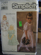 Simplicity 7080 Girl&#39;s Variety of Dresses Pattern - Sizes 2-6X - $8.80