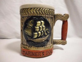 vintage NAPCOWARE ship nautical ceramic MARINER&#39;S INN coffee cup MUG ste... - $11.99