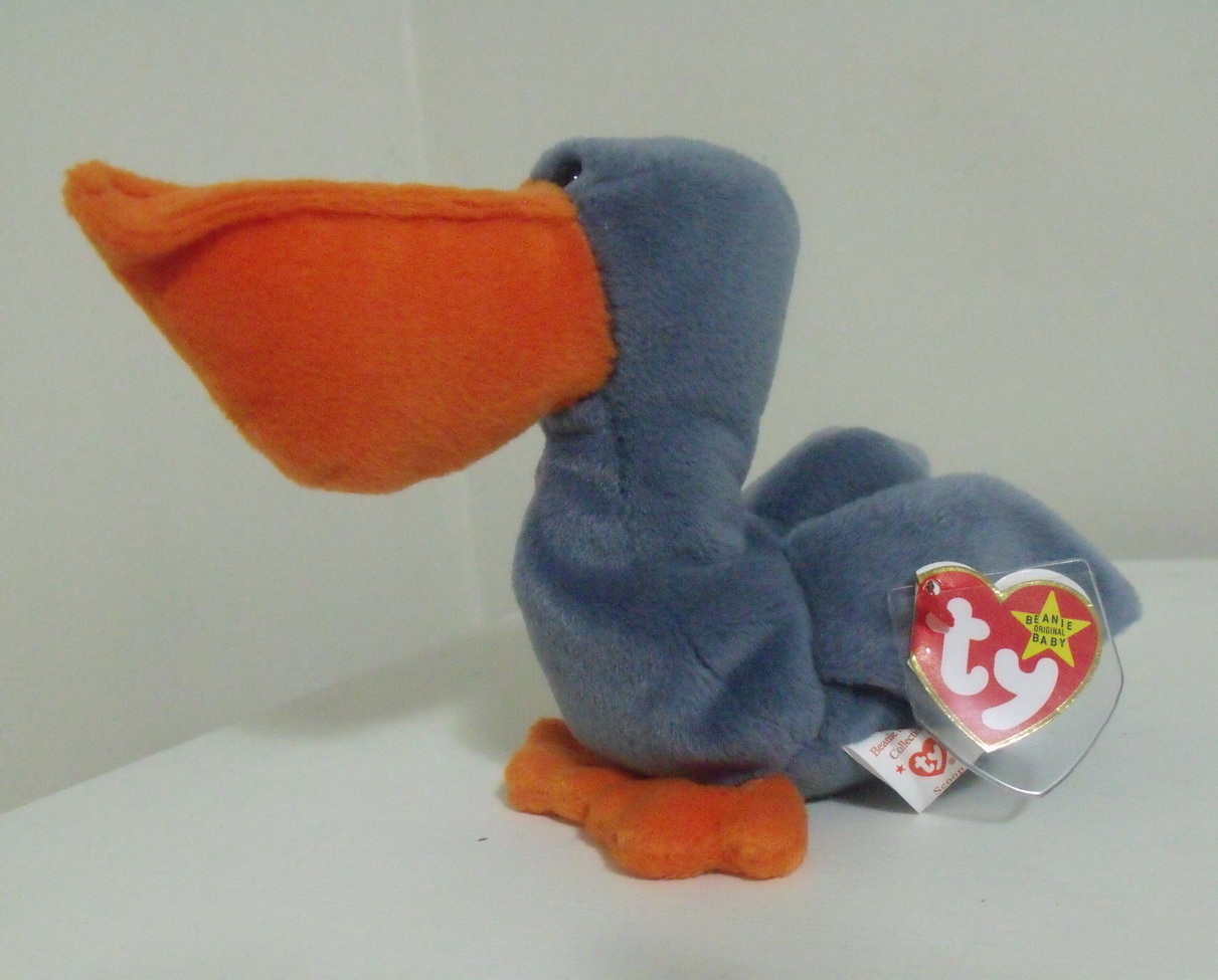 Ty Beanie Babies New Scoop the Pelican Retired Retired