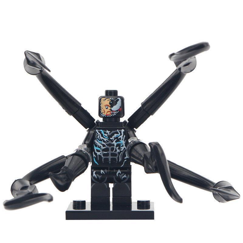 2pcs/set Spider-Man Venom & Carnage Symbiote Toxin Lego Moc Minifigures ...