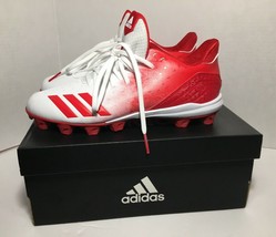 Adidas Icon 4 MD Size 8 G26694 Baseball Cleats Red White - $30.73
