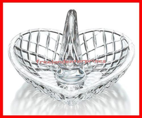 Clear Celebrations by Mikasa Glass Heart Ring Holder.