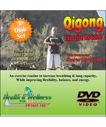 &quot;EASY TO FOLLOW QI-GONG&quot; 3 DVD Set, increase Breathing &amp; Stamina - $15.31