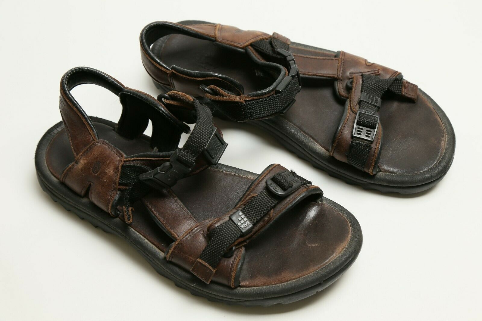 Teva Men's Hiking Trail Strap Buckle Sandals Shoes Open Toe Brown US