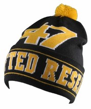 LRG Mens Black Yellow Core Collection Men's 47 Lifted Pom Beanie Winter Hat NWT