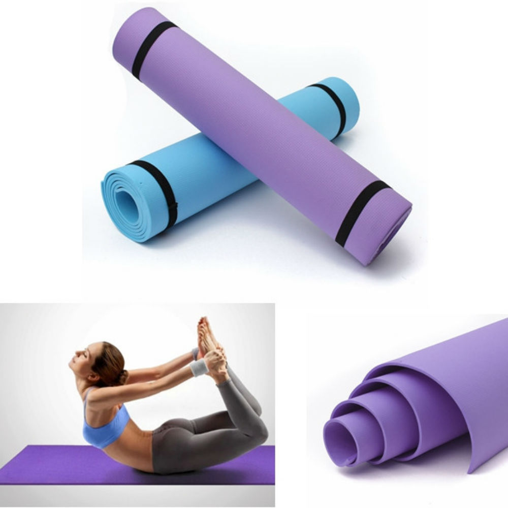 10mm Thick EVA Yoga Mat Non-Slip Exercise Fitness Pad Lose Weight 68 ...