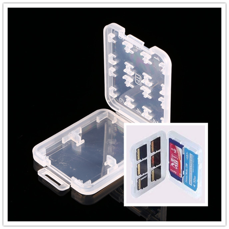 8 in 1 Plastic Case For Micro SD TF Memory Card Storage Holder Box
