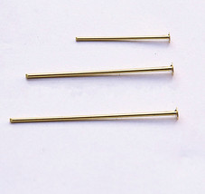 100pc Head Pins or Eye Pin Findings For Jewellery Making Beads Craft Gold/Silver - $6.40+