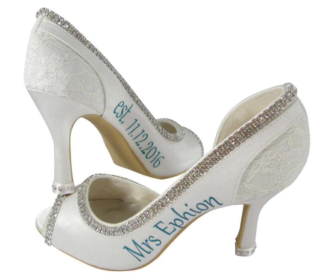 2 inch wedding heels closed toe