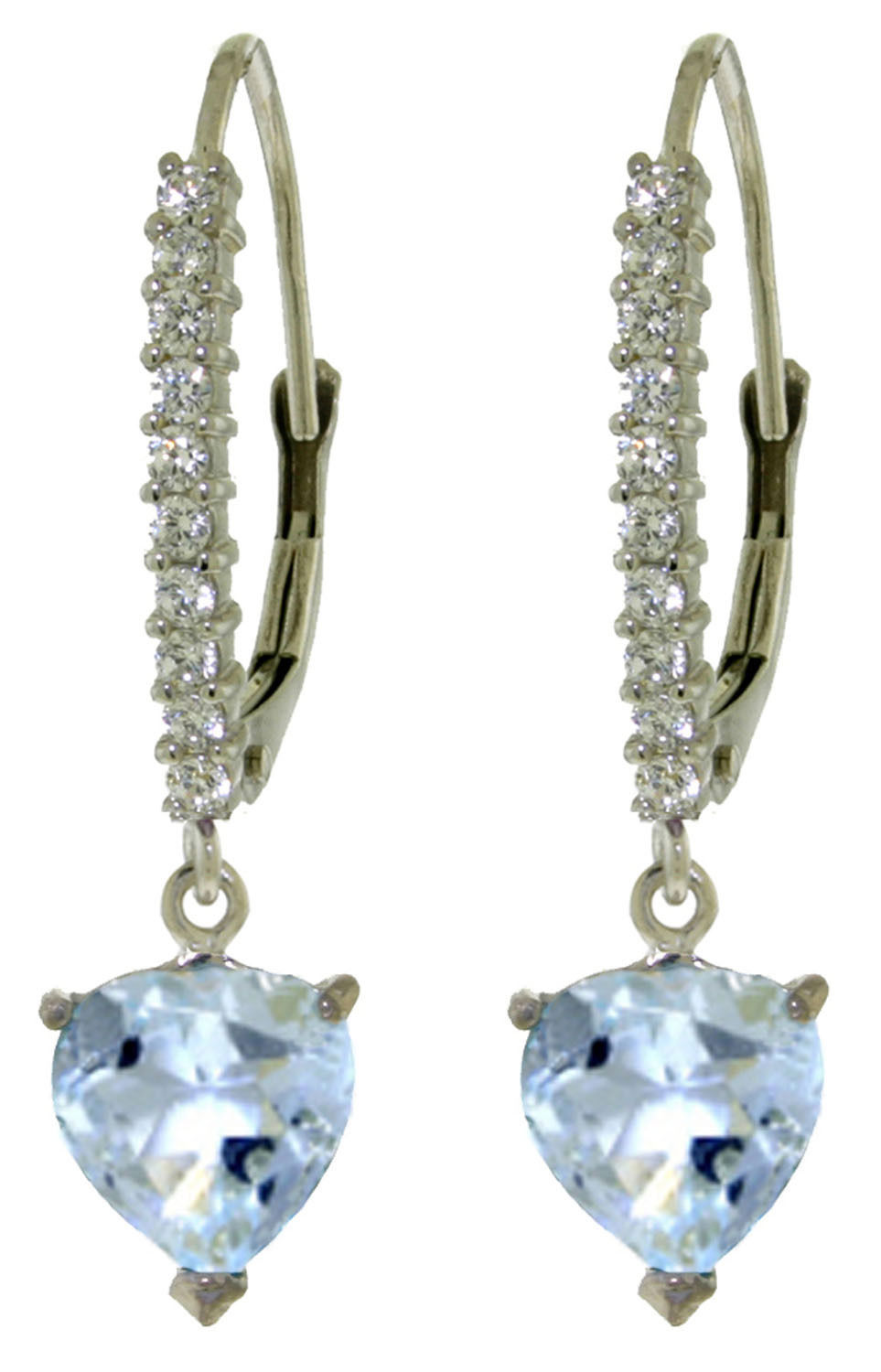 solid white gold earrings