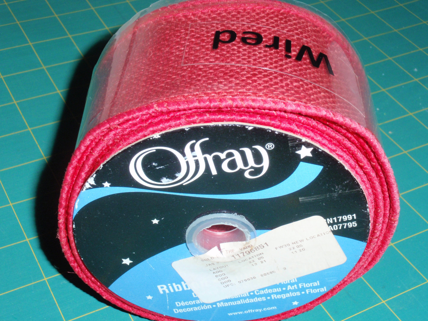 Offray Spool O’ Ribbon White Double Sided 1//8” X 10 Yds.