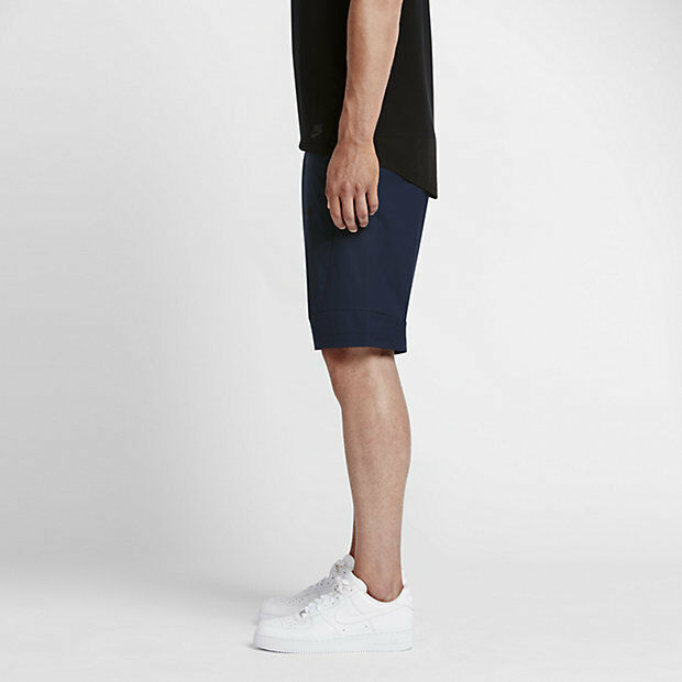 Nike Sportswear Bonded Woven Shorts Obsidian Navy Blue 823365 NSW Size 30