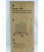 Supenice Durable Utility Folding Shopping Cart With Easy Assembly Wheels   - $74.24