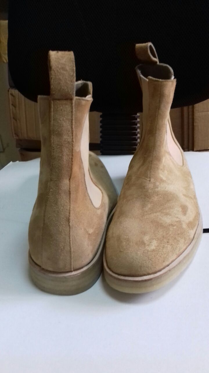 suede chelsea boots crepe sole