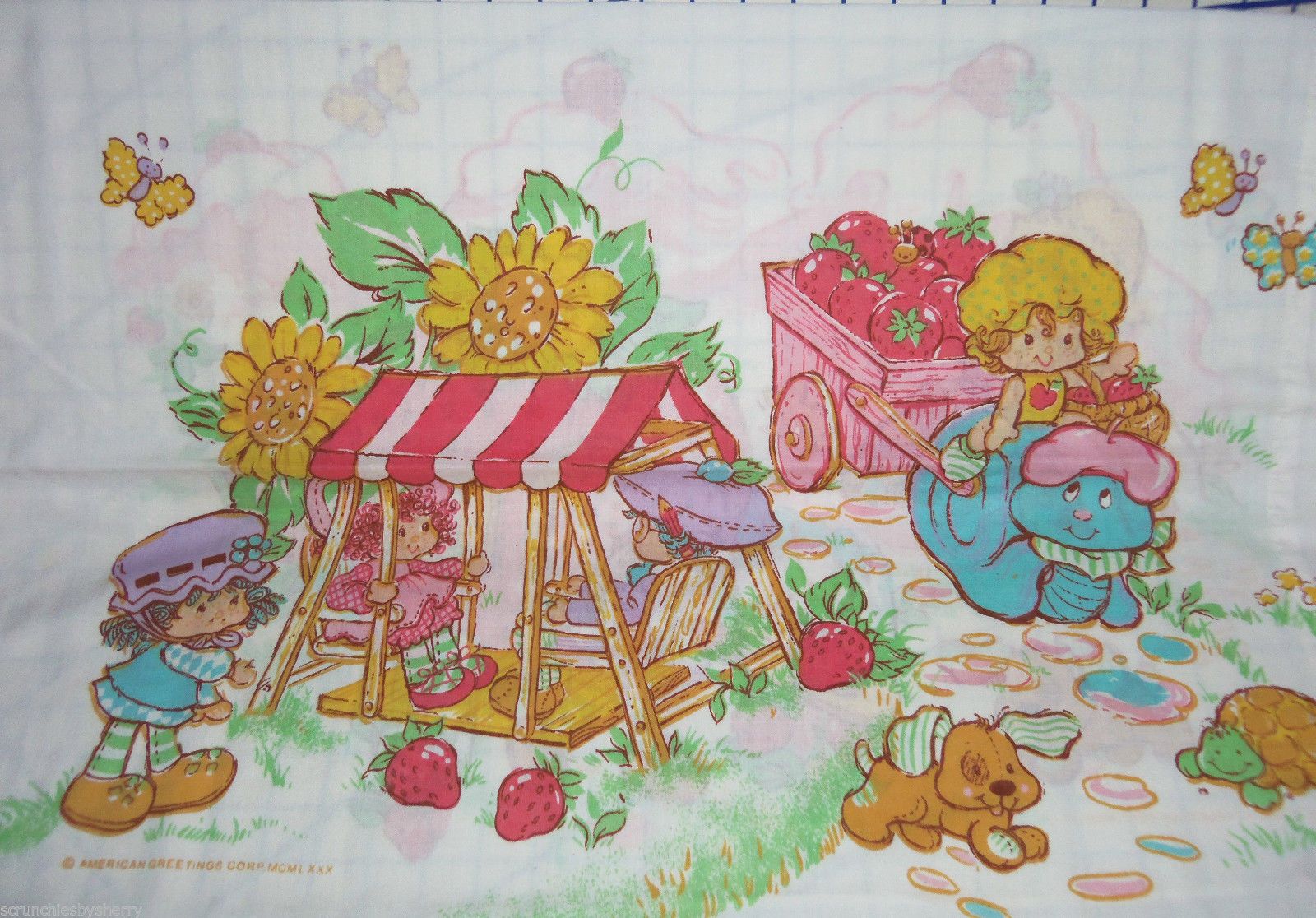 Strawberry Shortcake Twin Sheet Set Flat And Similar Items