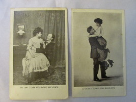 Vintage / Antique Real Photo Unposted Comic Postcards of Romantic Couples - $10.99