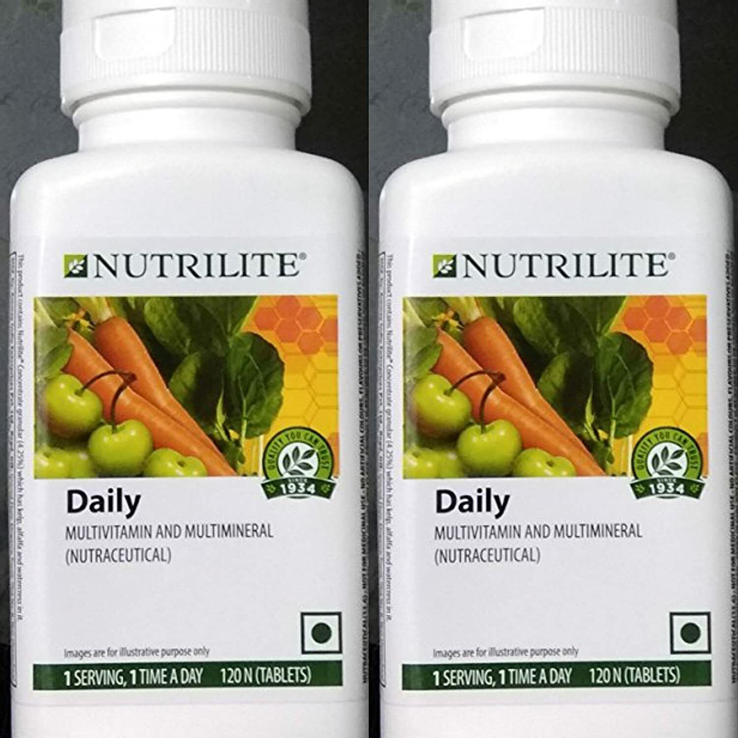 Amway Nutrilite Daily - 120 Tablets (Pack Of 2) Multivitamin & Multimineral TABS