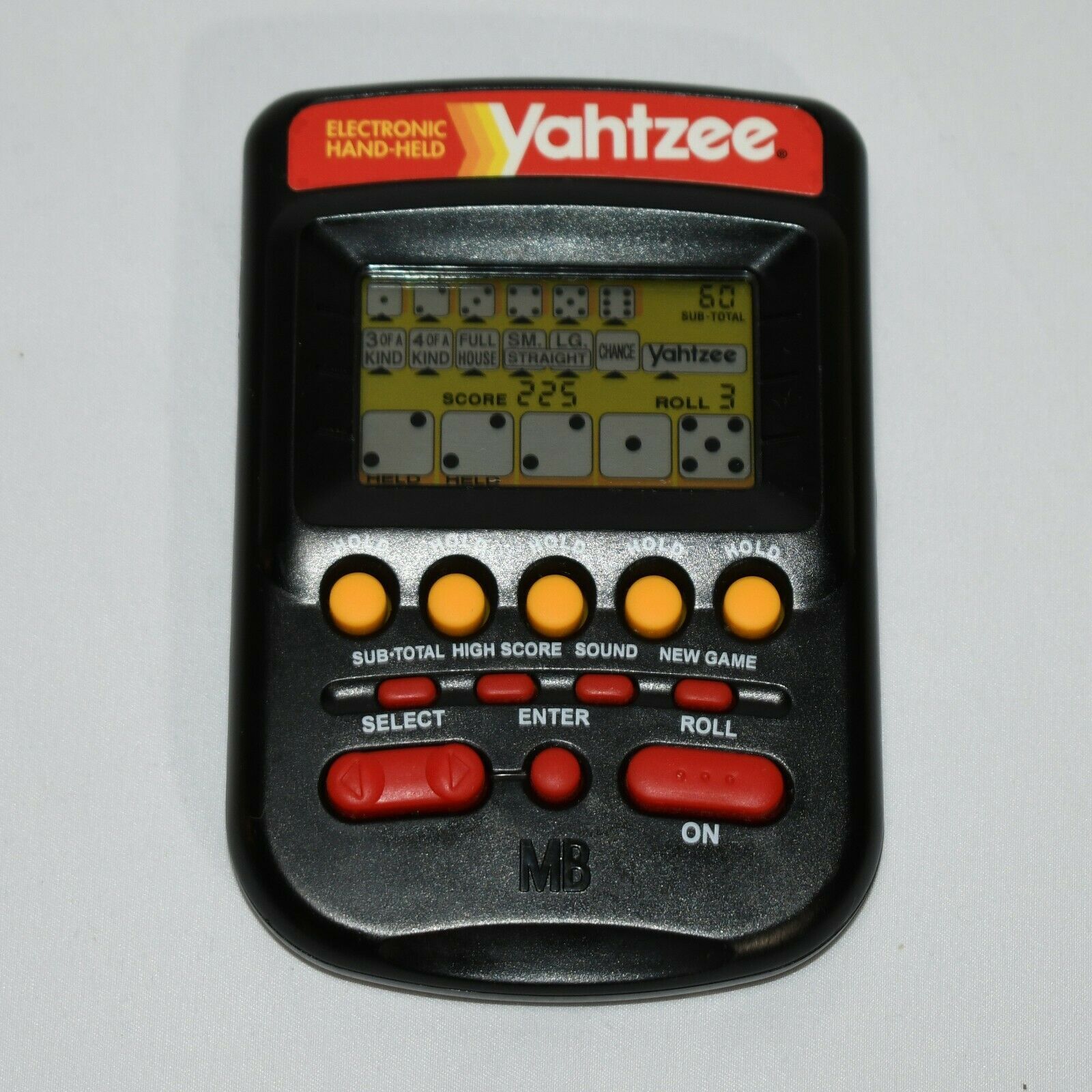 Raleigh Mall Vintage 1995 Milton Bradley YAHTZEE Electronic Hand-Held ...