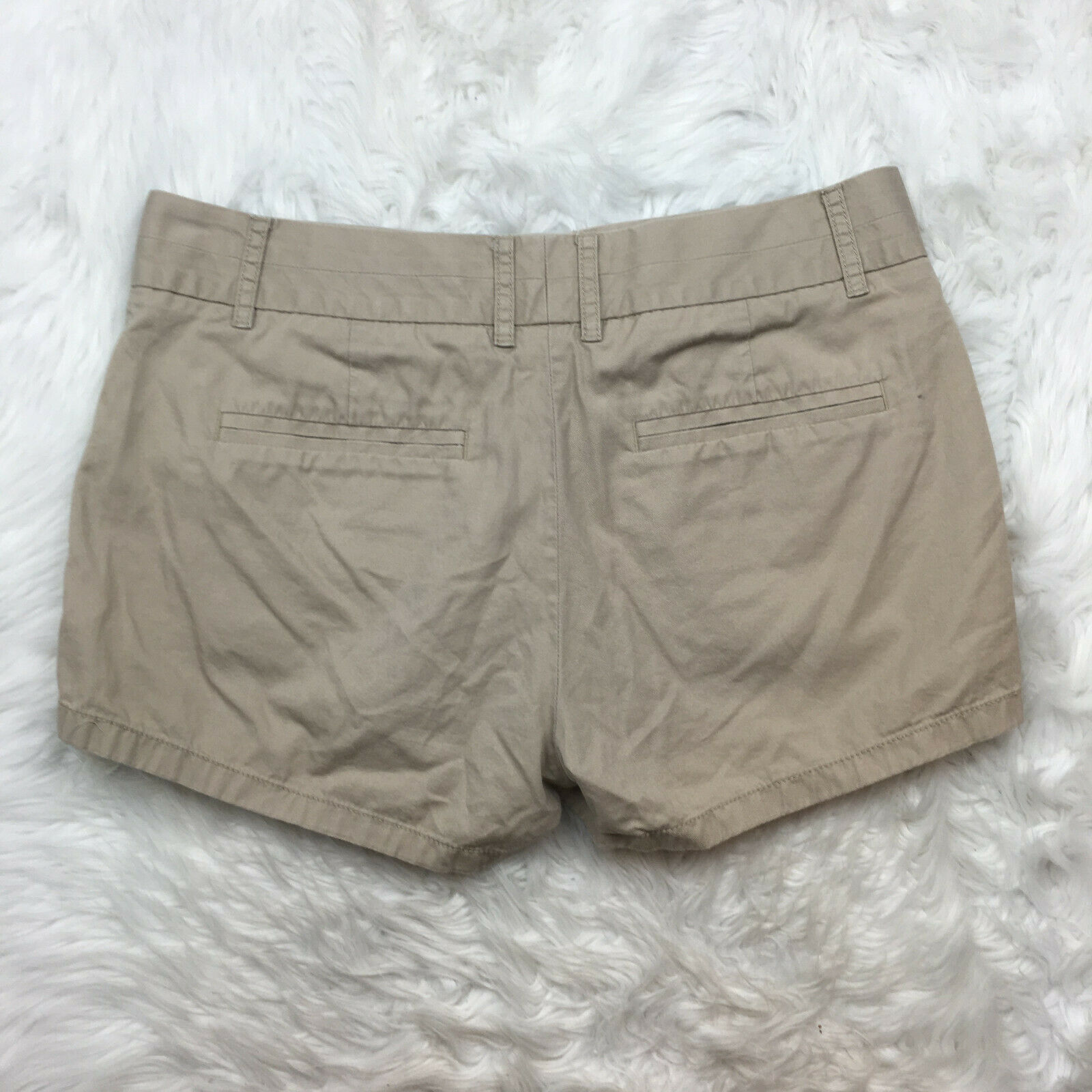 J.Crew Women's Classic Beige Khaki Chino Summer Shorts Size 4 - Shorts