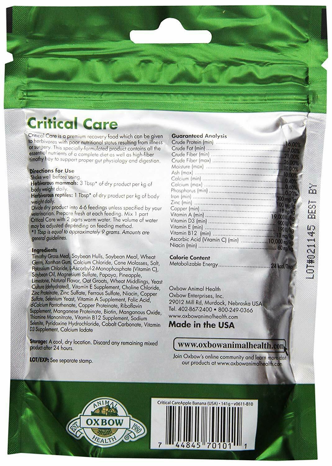 Nice Rabbit Supplement Food Critical Care Injured Complete