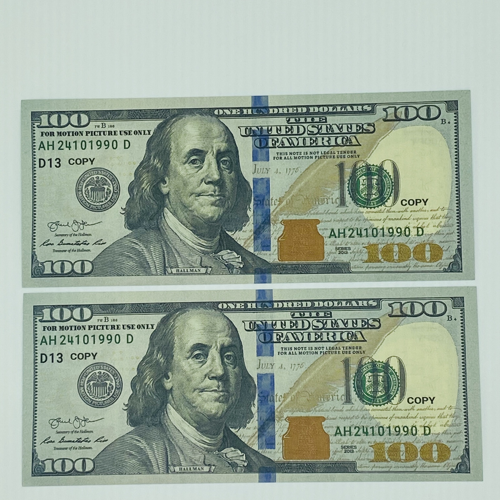 Realistic Prop moneyFull printed double sided new fake stack (300PCS