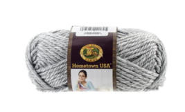Lion Brand Hometown Yarn, Springfield Silver, 5 Oz. - $7.95