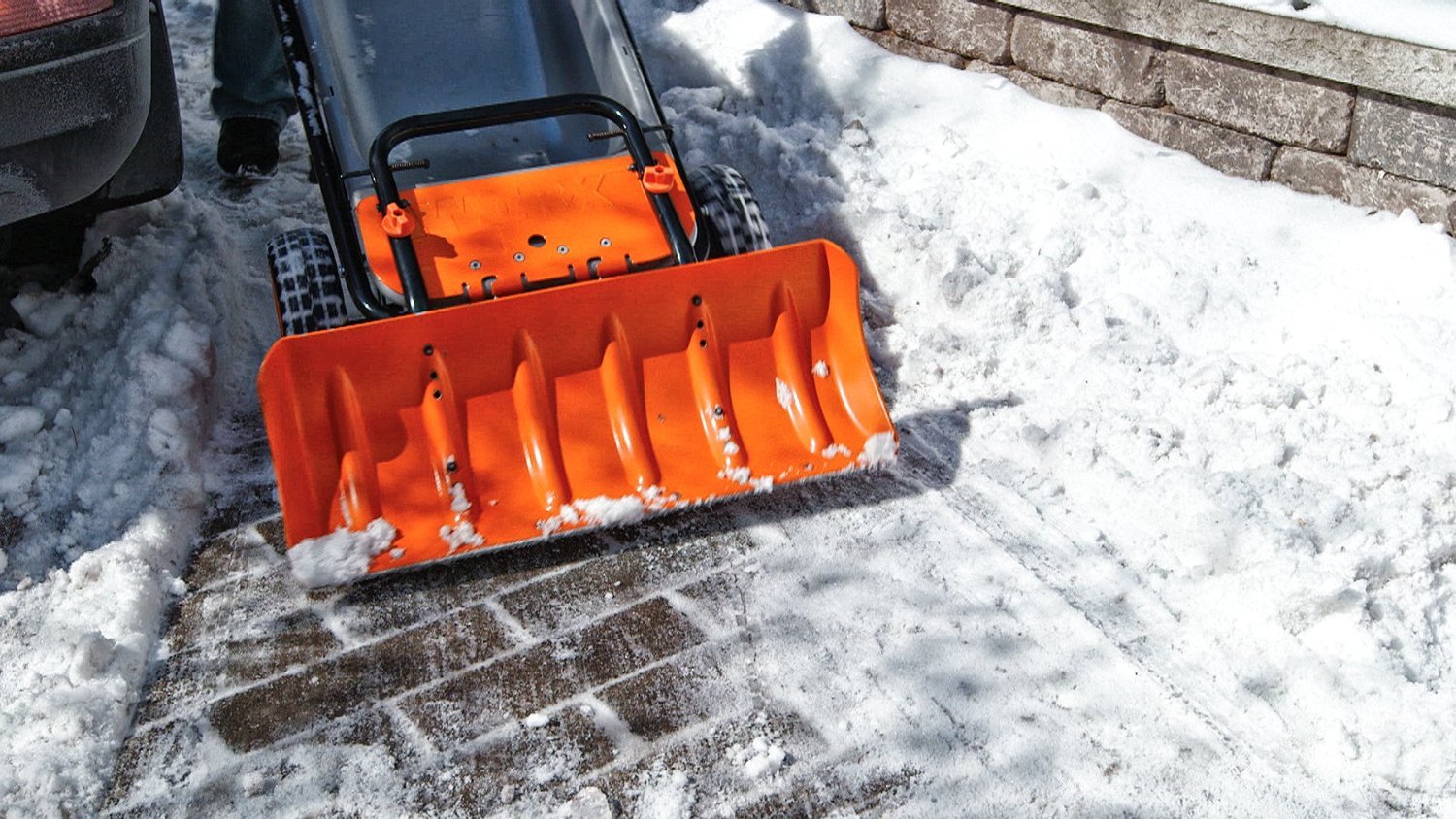 Aerocart Snow Plow For Wheeled Cart Snow Removal Sidewalk Driveway In ...